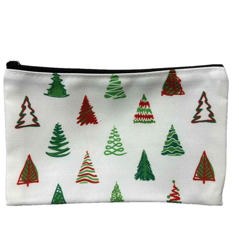 2/$10 Holiday Cosmetic Makeup Christmas Tree Bag